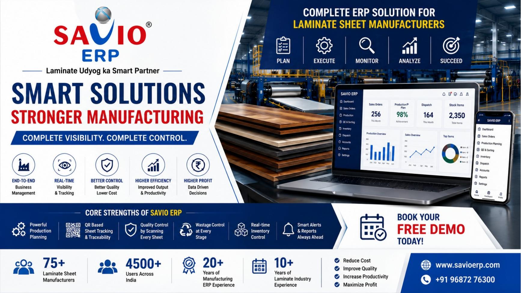 SAVIO ERP presentation slide 10