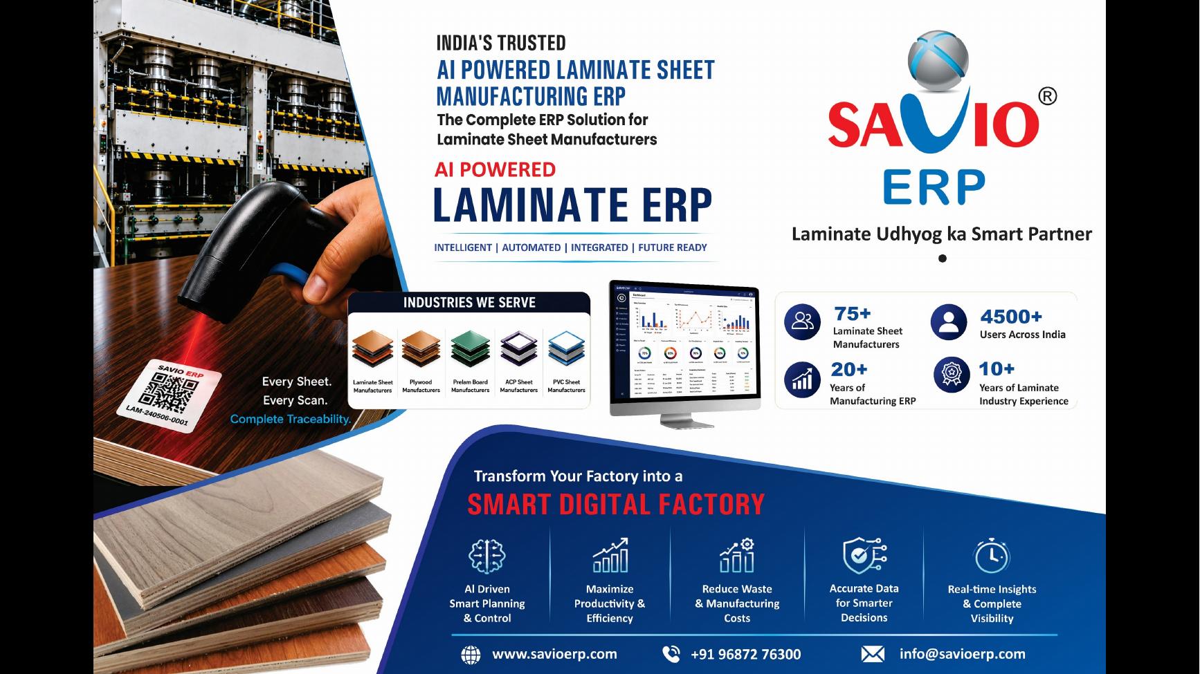 SAVIO ERP presentation slide 15